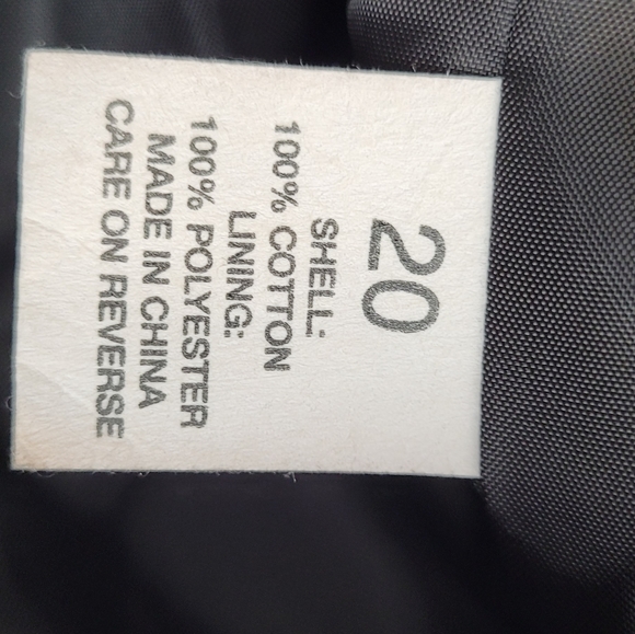 Grey Blazer Tweed Style Log Sleeve Fringed Lapel Cotton Size 20 - Picture 11 of 12